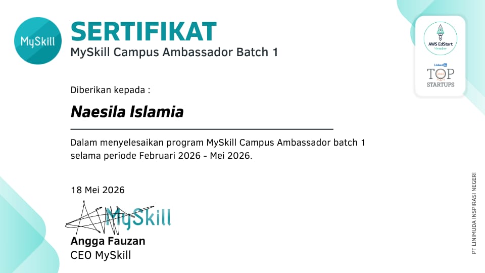Brand Ambassador MySkill.id